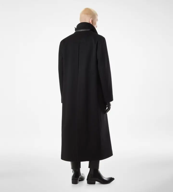 CASHMERE OFFICER COAT BLACK online